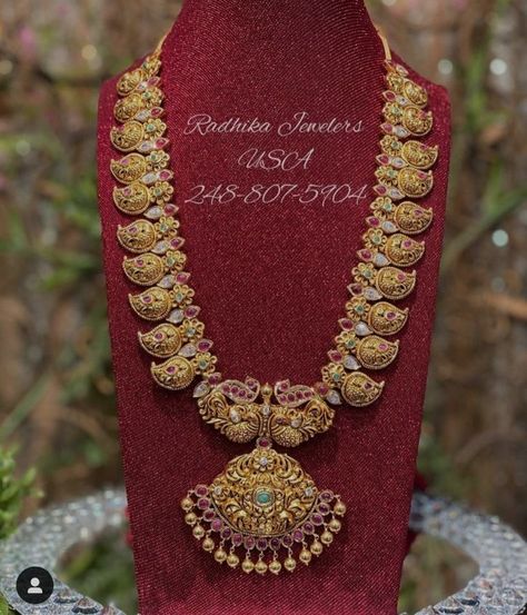 Nakshi Mango Haram Designs, Mango Haram Designs Gold Latest Long, Gold Mango Haram Designs, Mango Haram Designs With Grams, 60 Grams Gold Haram Designs, Gold Haaram Designs, Nakshi Haram Designs, 40grams Gold Haram, Mango Haram Designs