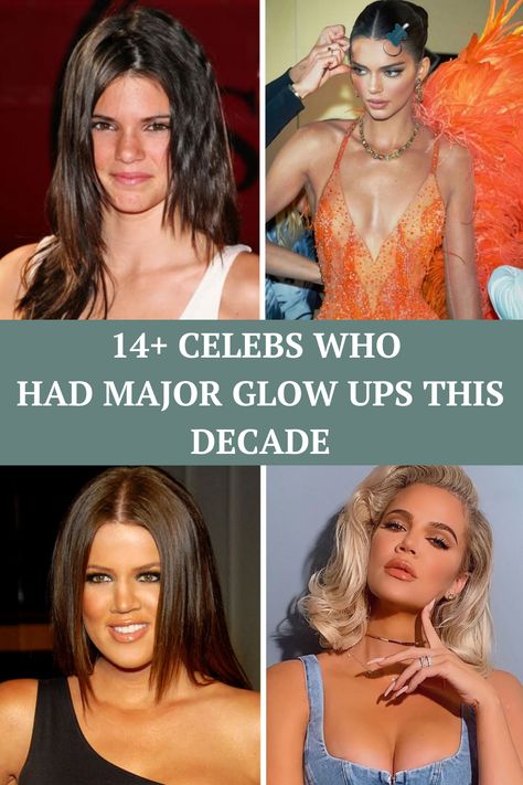 Okay, who doesn't love a before and after? Amazing Glow Ups Before And After, Celebrity Glow Ups Before And After, Celebrity Before And After, Glow Ups Before And After, Kardashians Before And After, Glow Up Before And After, Before And After, Glow Ups, Regular People