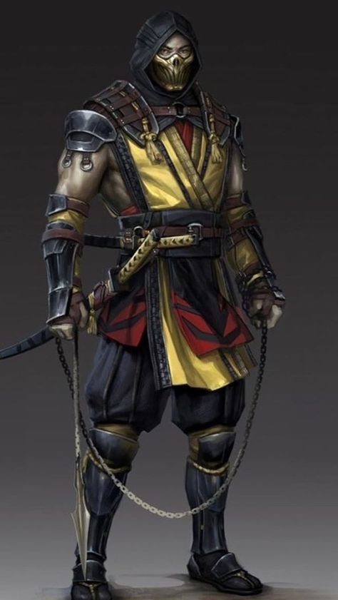 Scorpion Hanzo Hasashi, Scorpion Mk Art, Scorpion Mk Wallpaper, Scorpion Mk 11, Mk 11 Scorpion, Mk Scorpion, Scorpion Mk, Hanzo Hasashi, Arte Ninja