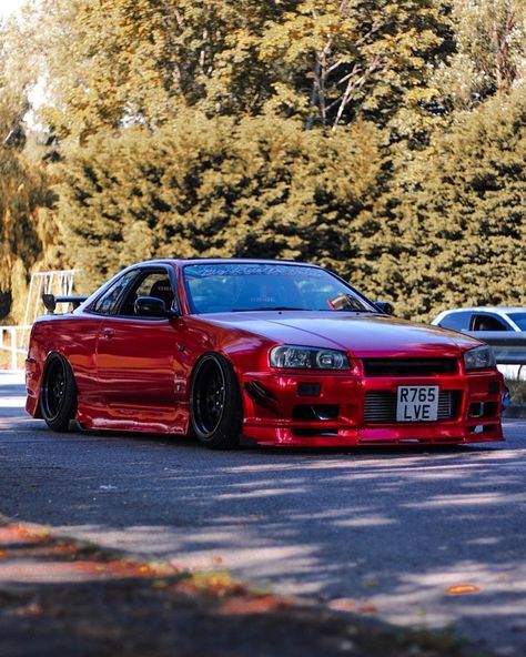 Red Car, Nissan Skyline, Car Accessories, Nissan, Road, Cars, Red, Design