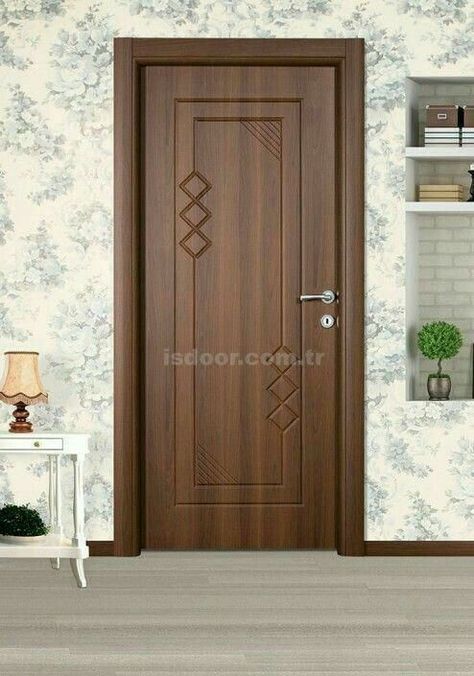 Bathroom Wooden Door Design, Simple Bedroom Door Design, Simple Door Design Woods, Wood Doors Interior Modern, Maindoors Design, Bathroom Door Design Woods, Pintu Interior, Flush Door Design, Modern Wooden Doors