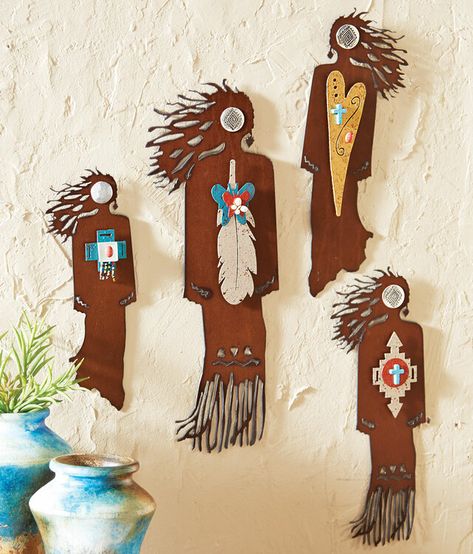 Southwest at Heart Spirit Woman Wall Art Spirit Woman, Native Decor, Southwest Wall Art, Rusted Steel, Southwest Pottery, Antlers Decor, Rustic Metal Wall Art, Western Artwork, Black Forest Decor