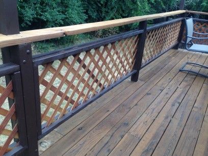 Sometimes the vertical surfaces (railings and the such) on decks have a heavy coating of stain that will not come off with power washing alone. This leaves us with two options: sand all surfaces of every spindle and railing component–very expensive and unnecessary, or refinish the vertical deck surfaces with a solid color decking stain, …