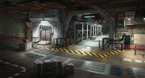 Underground Facility, Building A Bunker, Military Bunkers, Underground Shelter, Fallout Shelter, Spaceship Interior, Shelter Design, Underground Bunker, Sci Fi Design