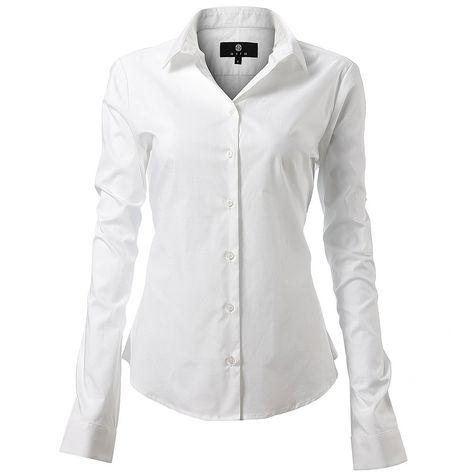 PRICES MAY VARY. 100% Cotton Button closure Do Not Bleach Suggest to order 1-2 size up for comfort.☛PROFESSIONAL & STYLISH☚ - Simple style long sleeve women tops for office lady, teacher, business women, very professional; Shirt is tapered, has a little stretch to it which it accentuates your shape ☛SOFT STRETCHY FABRIC & FULL CUT☚ - diig dress shirt is made of 97% cotton and 3% spandex. The material is comfortable, breathable and not see through, it has a little spandex mix in so it stretches s Puffer Coat Outfit, White Shirts Women, Sleeve Women, Dress Shirts For Women, White Shirt Dress, Long Sleeve Shirt Dress, Shirt For Women, Work Blouse, White Shirts