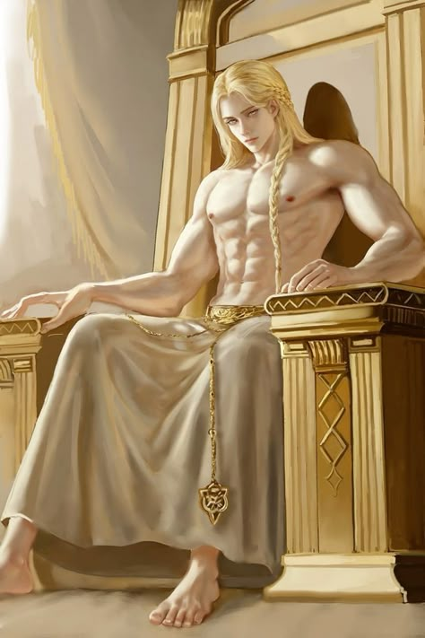 Godwyn The Golden, Male Elf, 다크 판타지, Fantasy Male, Elden Ring, Soul Art, Character Design Male, Dreamy Art, Anime Drawings Boy