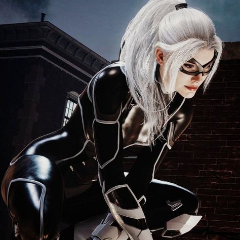 Black Cat Game, Marvel Comics Women, Spiderman Black Cat, Silk Marvel, Marvel Games, Cat Game, Marvel Heroines, Black Cat Marvel, Spiderman Ps4