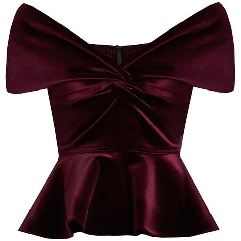 Emilio De La Morena Sassa off-the-shoulder velvet top (5 245 SEK) ❤ liked on Polyvore featuring tops, blouses, shirts, velvet, burgundy, off shoulder crop top, off shoulder blouse, off the shoulder shirts, off the shoulder blouse and purple shirt Purple Shirt Outfits, Off Shoulder Peplum Top, Burgundy Crop Top, Peplum Crop Top, Burgundy Shirt, Purple Crop Top, Off Shoulder Shirt, Peplum Shirts, Velvet Crop Top