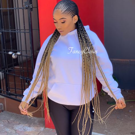 Ombre Cornrows, Feed In Braids, Cornrows Braids For Black Women, Feed In Braids Hairstyles, African Hair Braiding Styles, Blonde Braids, Braids Hairstyles Pictures, Braided Cornrow Hairstyles, Cool Braid Hairstyles