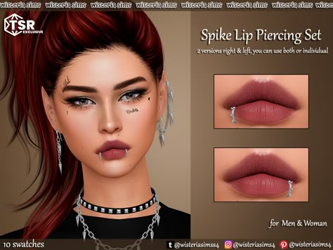 Snake Bites Sims 4 Cc, The Sims 4 Lip Piercing, Sims 4 Mouth Piercing, Sims 4 Cc Male Piercings Patreon, Sims 4 Snake Bites, Sims 4 Lip Peircings, Sims 4 Mods Piercing, Sims 4 Cc Men Piercing, Sims 4 Men Lips