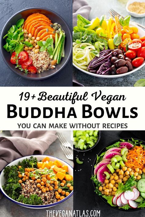 Buddha Bowl Ingredients, Easy Vegan Buddha Bowl, Budda Bowl Recipe, Bowl Recipes Vegan, Vegan Buddha Bowl Recipes, Vegan Buddha Bowls, Lacto Vegetarian, Buddha Bowl Recipes, Buddha Bowl Recipe