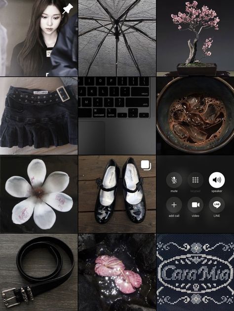 Black Ig Feed, Dark Business Aesthetic, Dark Moodboard Aesthetic, Phone Theme Black, Moodboard Classy, Dark Mood Board, Instagram Theme Ideas, Black Moodboard, Under Your Spell