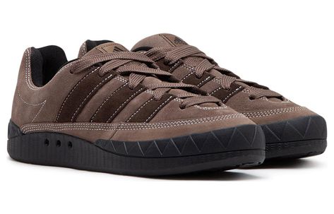 (WMNS) adidas Originals Adimatic Shoes 'Dark Brown Black' IE7363 Shoes Size 6 Womens, Cute Shoes For Men, Brown Chunky Shoes, Chunky Brown Shoes, All Black Shoes Women, Black Sneakers Outfit Women Casual, Everyday Shoes Casual, Dark Green Shoes, Brown Sneakers Women