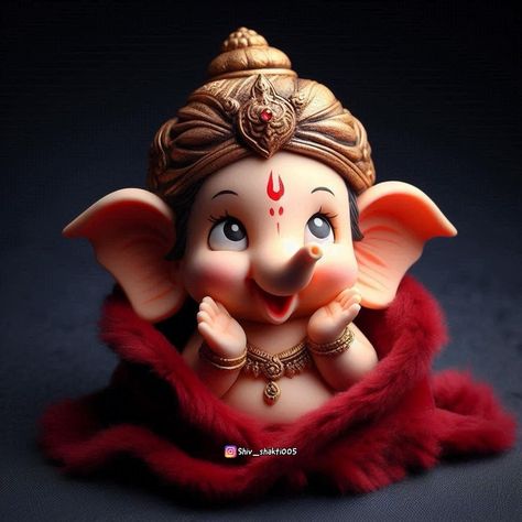 Ganesh Sankashti Chaturthi Wishes, Sankashti Chaturthi Wishes, Baby Ganesha Murti, Baby Ganpati, Gannu Bappa, Ganpati Pic, Sankashti Chaturthi, Cartoon Drawing For Kids, Ganesha Art Illustration