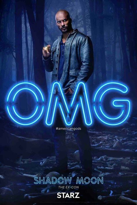 Shadow Moon - American Gods Ricky Whittle, Oh My Goddess, American Gods, New Gods, Neil Gaiman, Film Posters, Cultura Pop, Series Movies, Watch List