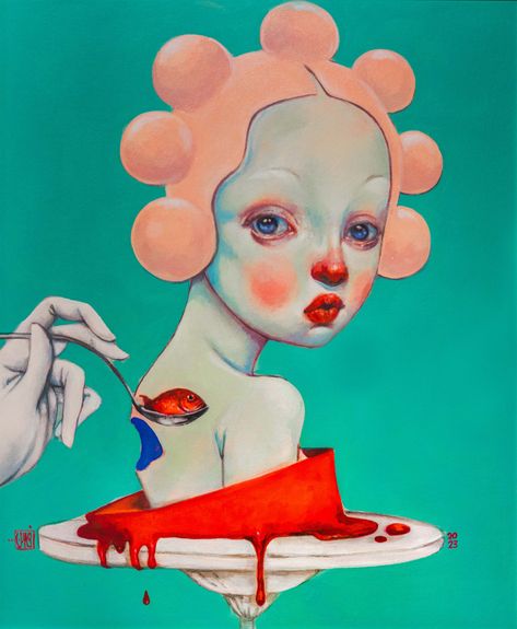 Afarin Sajedi, Andrey Remnev, Marion Peck, Luke Chueh, Miss Van, Fish In A Bag, Limited Edition Prints, Flower Pots