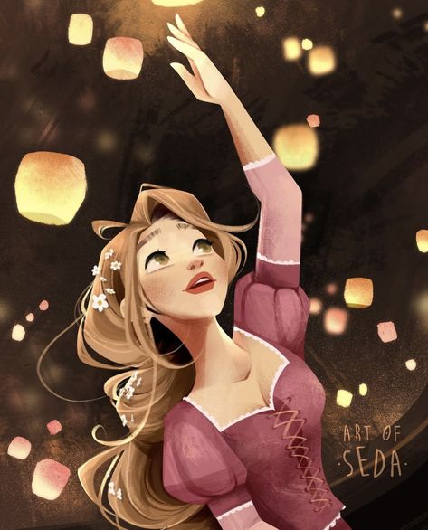 Anastacia Disney, Tangled Art, Disney Princess Artwork, Rapunzel Tangled, Disney Princess Fan Art, Princess Drawings, Tangled Rapunzel, Disney Rapunzel, Tangle Art