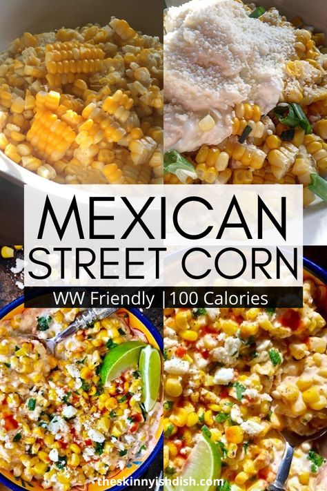 My Mexican Street Corn recipe is an easy and fast side dish to make up on your next taco night. It’s creamy, delicious and ready in just 5 minutes! #mexicanstreetcorn #corn Skinnyish Dish, Mexican Street Corn Recipe, Taco Side Dishes, Street Corn Recipe, Savory Sides, Corn Salad Recipes, Corn Recipe, Mexican Street Corn, Health Ideas