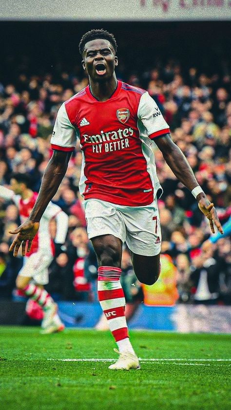 Arsenal Wallpaper, Arsenal Fc Wallpapers, Arsenal Premier League, Arsenal Wallpapers, Bukayo Saka, Short Hair Designs, Football Or Soccer, Team Goals, Arsenal Football Club