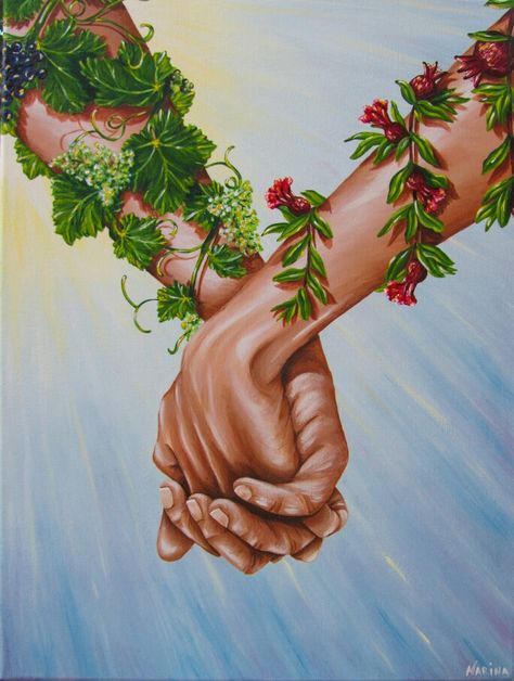 Hands Holding Butterfly, Hands Intertwined Reference, Stronger Together Art, Holding Hands Painting Acrylic, Abstract Hand Art, Wasteland Tattoo, Holding Hands Painting, Hadestown Aesthetic, Holding Hands Art