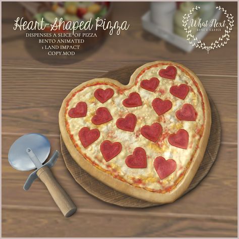 https://flic.kr/p/2kzxxdN | What Next - Heart Pizza Free Gift at Shop & Hop! | We're taking part in the Second Life Valentine's Shop & Hop event: * 50% off products at our store there ( discount is already applied to vendors) * Free gift for everyone! Heart Pizza - gives out a slice of pizza to eat. * The event runs from February 5th to the 17th SLurl to our store there (we're on one of the corner lots: maps.secondlife.com/secondlife/Halcyon/92/159/53 List of 160 stores + Slurls and more Secondlife Cc, Sims Food, Heart Pizza, Sims 4 Kitchen, Sims 4 Tsr, Sims 4 Cas Mods, Slice Of Pizza, Play Sims 4, The Sims 4 Pc