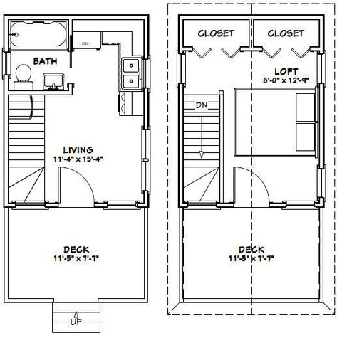 12x16 Tiny House, Cottage Floorplan, Mil Suite, Two Story Tiny House, Tiny House Loft, Tiny House Layout, Garage Apartments, Tiny House Floor Plans, Shed Homes