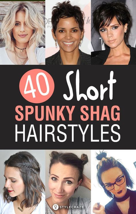 Edgy Short Haircuts, Short Shaggy Haircuts, Short Sassy Haircuts, Sassy Haircuts, Funky Short Hair, Short Shag Haircuts, Girls Short Haircuts, Short Shag Hairstyles, Short Shag