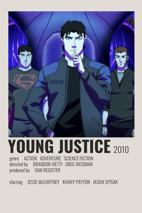 Young Justice Poster, Young Justice Wallpaper, Young Justice Aesthetic, Justice Poster, Film Posters Minimalist, Film Posters Vintage, Anime Printables, Batman Funny, Movie Poster Wall