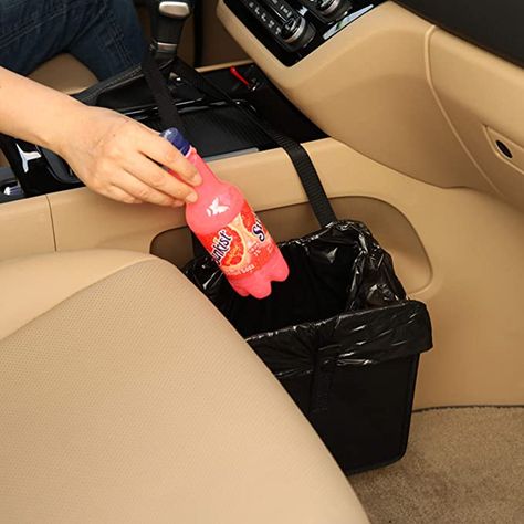 Amazon.com: KMMOTORS Jopps Foldable Car Garbage Can Patented Car Wastebasket Comfortable Multifuntional Artificial Leather and Oxford Clothes Car Organizer Enough Storage for Garbage: Industrial & Scientific Car Garbage Can, Car Garbage, Garbage Containers, Car Trash Bag, Trash Containers, Car Cleaner, Trash Can For Car, Car Birthday, Trendy Sewing