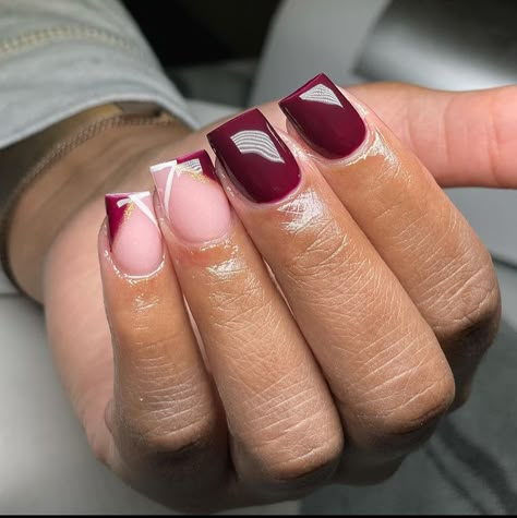 Grandma Nails Designs, Bday Nails Ideas Short, Natural Nails Manicure, Overlay Nails, Drip Nails, Simple Gel Nails, Work Nails, Glow Nails, French Acrylic Nails