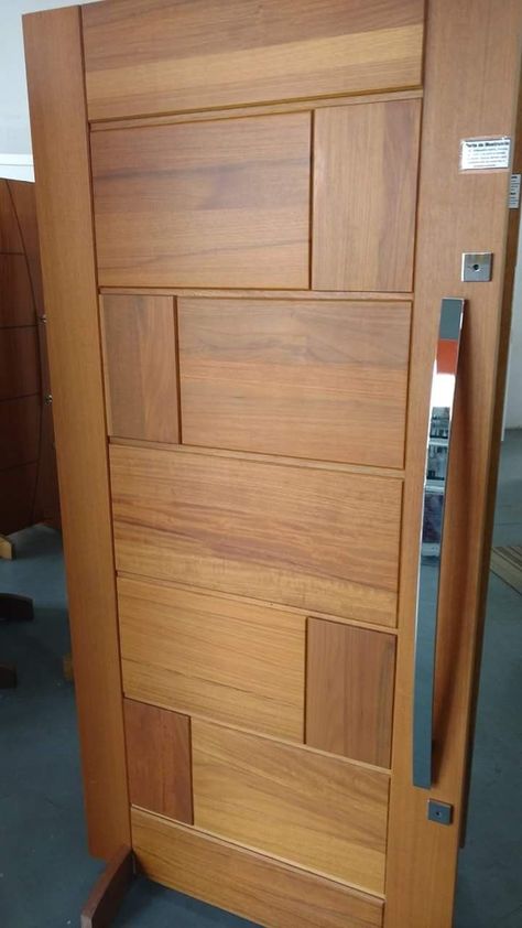 Front Door Design Wood Sagwan, Main Doors Wooden Design, Sagwan Door Design Modern, Sagwan Door Design, Sagwan Wood Door Design, Main Door Design Wooden, Wood Main Door Design, Flush Doors Design Modern, Pintu Interior