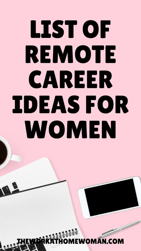 Remote Business Ideas, Trade Jobs For Women, Good Jobs For Women, Business Jobs For Women, Jobs For Women Over 50, Best Careers For Women Ideas, Dream Job Ideas List, Cool Jobs For Women, Creative Remote Jobs