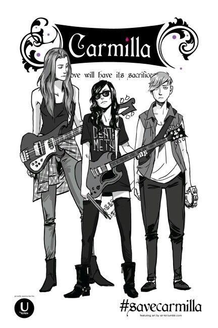 Carmilla And Laura, Carmilla Series, Gothic Drawings, Band Au, People Problems, Rocker Girl, Lgbt Art, Dishonored, Modern Fantasy