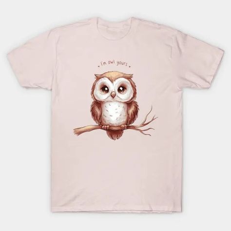 I Owl You - Owl - T-Shirt | TeePublic Owl T Shirt, Tree Designs, Animals, T Shirt, Quick Saves, Design