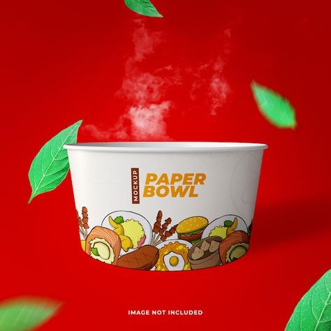 Paper bowl mockup Premium Psd | Premium Psd #Freepik #psd #mockup #paper #packaging #rice Rice Bowl Restaurant Design, Food Mockup Packaging, Rice Bowl Design Packaging, Bowl Illustration Design, Logo Rice Bowl Design, Bowl Packaging Design, Rice Bowl Packaging, Rice Bowl Photography, Canned Butternut Squash