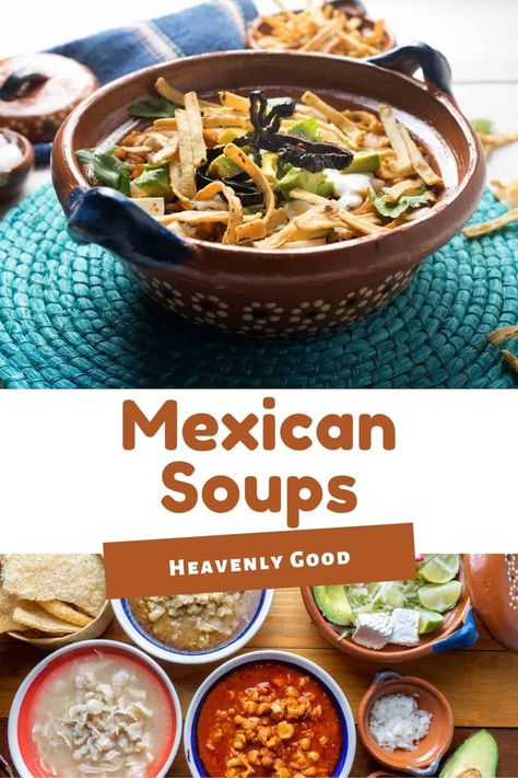 Have you been thinking about adding soup to your daily meals? Here are 21 heavenly good Mexican soups that you should make now with your usual meal! Try them now. Consomme Soup Mexican, Mexican Cabbage Soup Recipe, Tex Mex Soup, Mexican Soups, Mexican Tortilla Soup, Sweet Potato Snacks, Tortilla Soup Easy, Pinto Bean Soup, Mexican Seasoning