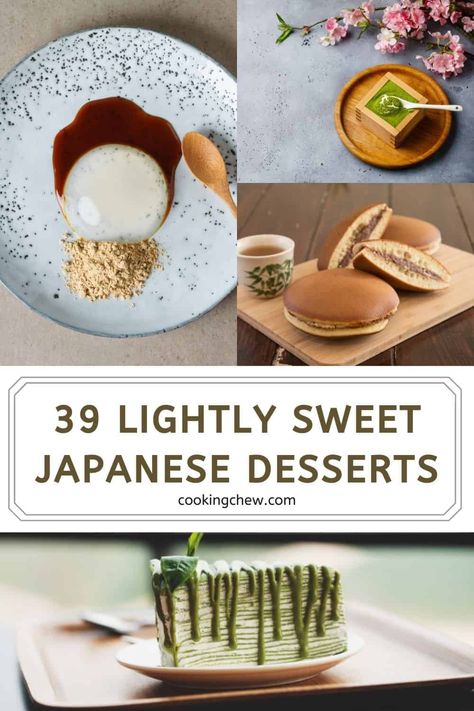 Give this epic list of 39 Japanese desserts a look, and you'll want to pick a couple for a finisher after an Asian meal. Japanese dessert recipes are great anytime you want a lightly sweet treat! Asian Inspired Desserts, Chinese Dessert Recipes, Green Tea Cookies, Japanese Dessert Recipes, Asian Dessert Recipes, Desserts Around The World, Japanese Christmas, Japanese Desserts, Tea Food