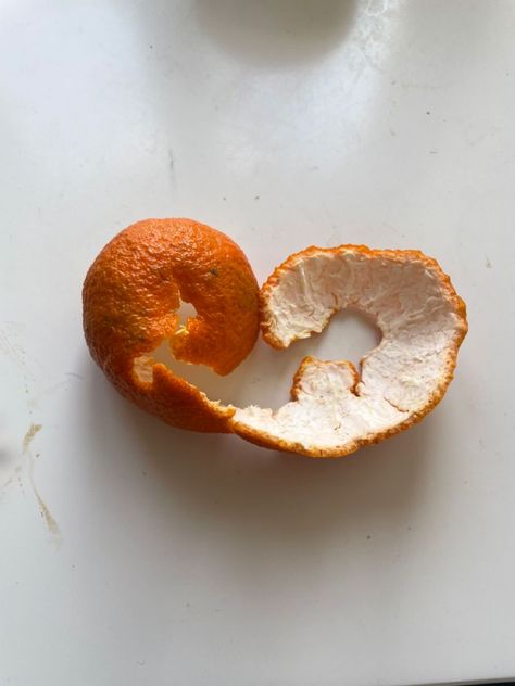 An Orange Peel In The Sun, Orange Peel Photography, Orange Peel Aesthetic, Peeling Oranges Aesthetic, Peeling An Orange Aesthetic, Clementines Aesthetic, Peeled Orange Tattoo, Orange Peel Tattoo, Orange Aesthetic Fruit