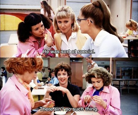 Distressing life lessons from Grease....wow...gotta say, didn't really catch all that at first.. Grease Quotes, Grease 1978, Grease Is The Word, Grease Movie, Favorite Movie Quotes, Movie Lines, John Travolta, Film Quotes, Tv Quotes