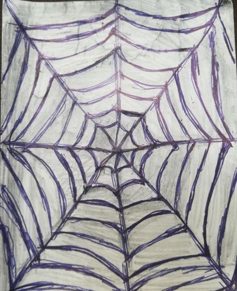 Spiderweb Sketchbook Page Cutout, How To Make A Spider Web Page, Spider Web Page, Cobweb Art, Blank Book Cover, Spider Web Drawing, Doodle Pages, Sketchbook Cover, Start Drawing