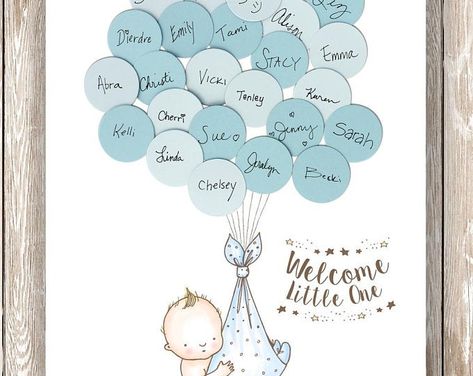 Baby Shower Guest Book Ideas, Shower Guest Book Ideas, Guest Book Ideas, Idee Babyshower, Boy Baby Shower Ideas, Art Mignon, Baby Shower Invitaciones, Mothers Day Crafts For Kids, Baby Shower Guest Book