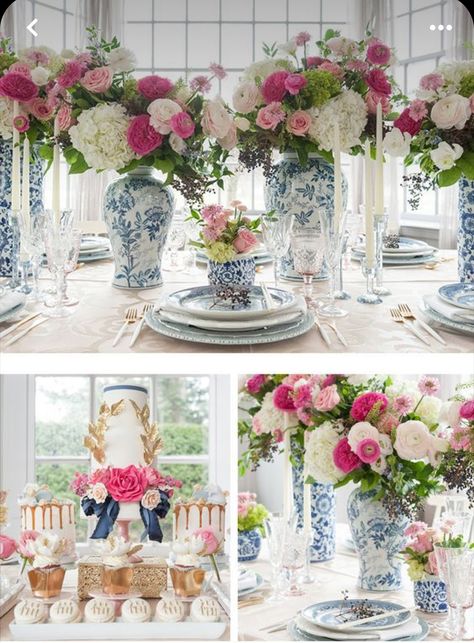 Coastal Blue Wedding, Pastel Wedding Colors, Chinoiserie Wedding, Ladies Tea, Floral Design Wedding, Grand Millennial, Blue Chinoiserie, Wedding Colors Blue, Wedding Vision Board