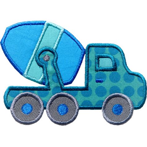 Free Applique Patterns, Baby Applique, Cement Truck, Applique Quilt Patterns, Baby Quilt Patterns, Applique Templates, Baby Boy Quilts, Christmas Applique, Applique Quilting