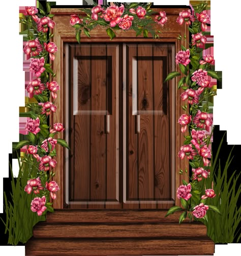 Aesthetic Landscape, Foto Transfer, Flower Graphic Design, Bird Houses Painted, Cute Christmas Wallpaper, Wedding Illustration, Art Painting Gallery, Fairy Doors, House Doors