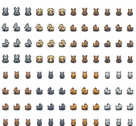 Here’s some free bonus sprites. Enjoy. :) 16x16 Character Sprite, Pixel Art Food, Rpg Maker Vx, Game Maker, Sprite Sheet, Video Game Sprites, Indie Game Art, Pokemon Sprites, Game 2d