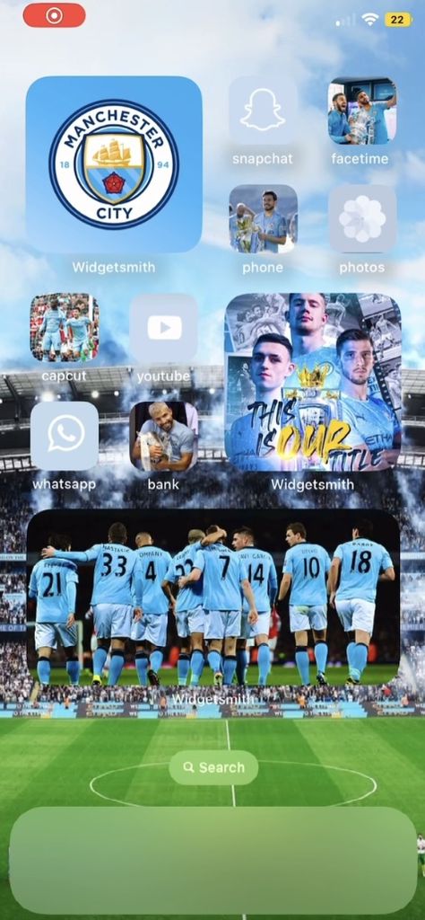 Homescreen Ideas, Man City, Iphone Screen, Home Screen, Football Soccer, Phone Screen, Snapchat, Soccer, Football