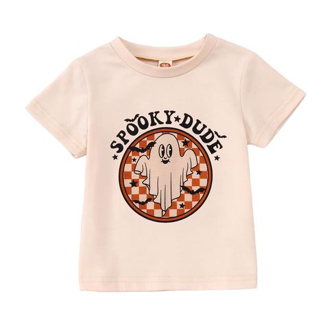 PRICES MAY VARY. Cotton blend Imported Pull On closure Machine Wash 【Material】: Cousin crew shirts for kids and baby, are made of high-quality cotton blend, soft, breathable and lightweight. Cute toddler graphic tees, skin-friendly and comfortable to wear. 【Design】: Kids summer tee shirts, classic round neck, retro cute cousin crew wavy letter print. Toddler summer graphic tee, cousin retro groovy t-shirts for kids family fun matching clothes, make your baby adorable and fashion. 【Size】: Toddler Halloween Shirts For Toddlers, Toddler Halloween Shirts, Toddler Christmas Outfit, Baby Boy Halloween, Printed Summer Shorts, Halloween Shirts For Boys, Ghost Graphic, Toddler Graphic Tee, Halloween Toddler