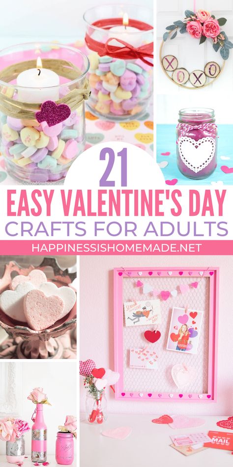 Valentine Crafts For Teens To Make, Valentine Diy Crafts For Kids, Valentine’s Day Crafts For Teens, Valentine's Day Crafts To Sell, Adult Valentine Crafts, Easy Valentine Crafts For Adults, Dollar Tree Valentine Crafts, Valentines Crafts For Adults, Easy Valentines Day Crafts