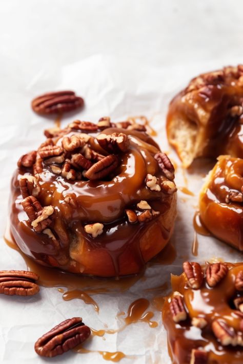 Indulge in the warmth and comfort of homemade Gluten-Free Caramel Pecan Sticky Buns, a delightful twist on a classic favorite. This recipe, tailored for the Whole Health Flexi-Plan, offers a nutritious, guilt-free way to enjoy a sweet treat without compromising on taste or texture. Perfect for those following a gluten-free diet or anyone looking for a healthier alternative to traditional sticky buns. Caramel Pecan Sticky Buns, Gluten Free Pecan, Pecan Cinnamon Rolls, Caramel Rolls, Sticky Buns Recipes, Pecan Sticky Buns, Healthy Flour, Pecan Rolls, Sweet Buns