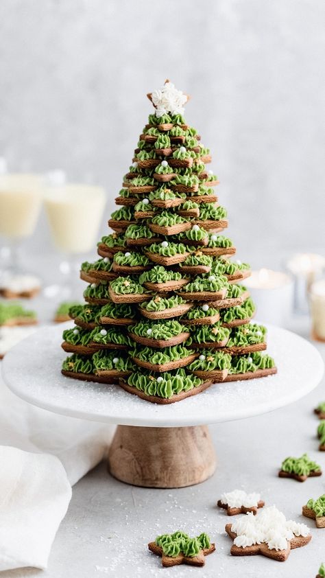 How to make a Cookie Tree - Yoga of Cooking Gingerbread Cookie Mix, Chocolate Peppermint Cupcakes, Cookie Tree, Chocolate Peppermint Cake, Peppermint Cupcakes, Peppermint Cake, Gingerbread Christmas Tree, Tree Cookies, Caramel Cheesecake